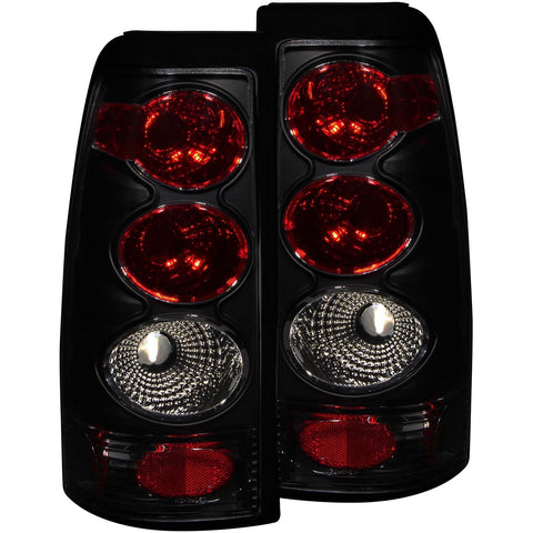Anzo USA Tail Light Assembly; Dark Smoke Lens; Pair;