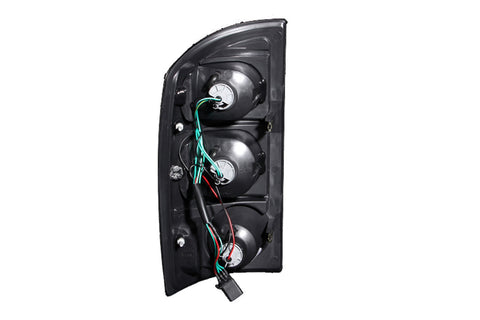 ANZO USA Tail Light Assembly; Dark Smoke Lens; Pair;