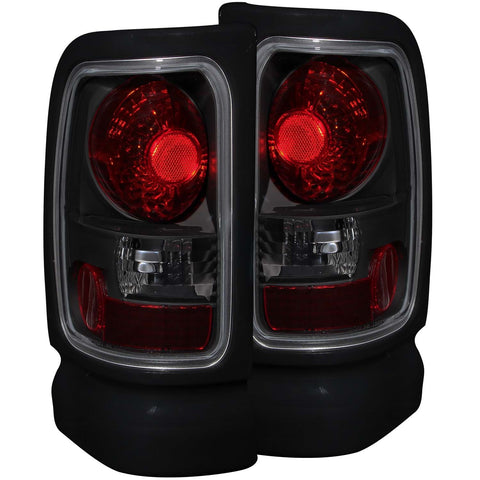 Anzo USA Tail Light Assembly; Dark Smoke Lens; Pair;