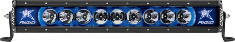 Rigid Industries RIGID Radiance Plus LED Light Bar; Broad-Spot Optic; 20 Inch With Blue Backlight