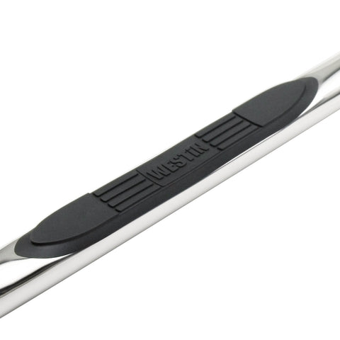 Westin E-Series 3 Round Nerf Step Bars; Polished Stainless Steel; Mount Kit Included;
