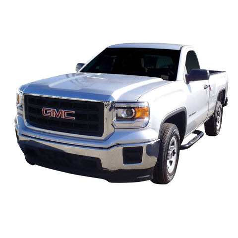 Westin E-Series 3 Round Nerf Step Bars; Polished Stainless Steel; Mount Kit Included;