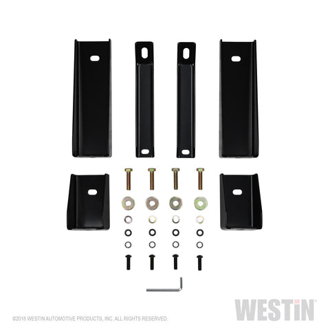 Westin E-Series 3 Round Nerf Step Bars; Stainless Steel;