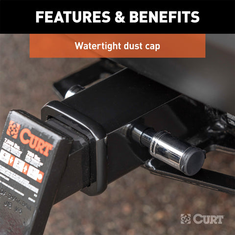 CURT CURT 23025 Trailer Hitch Lock; 5/8-Inch Pin Diameter; Fits 3-Inch Receiver