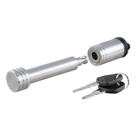 CURT 5/8in. Hitch Lock (2in. Receiver; Barbell; Stainless)