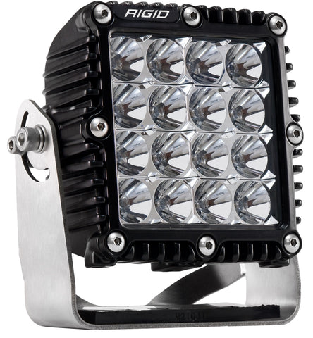 Rigid Industries RIGID Q-Series PRO LED Light; Flood Optic; Black Housing; Single