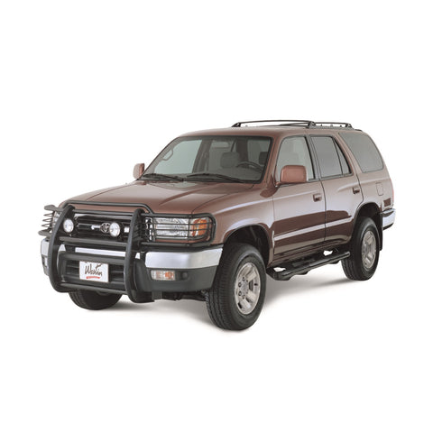 Westin Signature 3 Round Step Bar; Dual Step Pad; Black; Steel; Mount Kit Included;