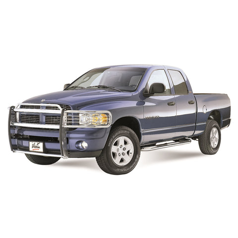 Westin Signature 3 Round Step Bar; Dual Step Pad; Chrome; Steel; For Quad Cab;