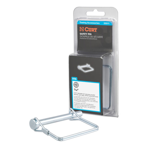 CURT CURT 25011 Trailer Coupler Pin; 5/16-Inch Diameter x 3-Inch Long