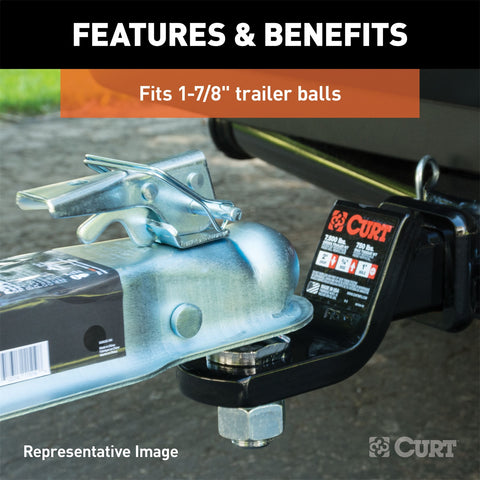 CURT CURT 25094 Posi-Lock Coupler Replacement Latch for 1-7/8-Inch Trailer Hitch Ball
