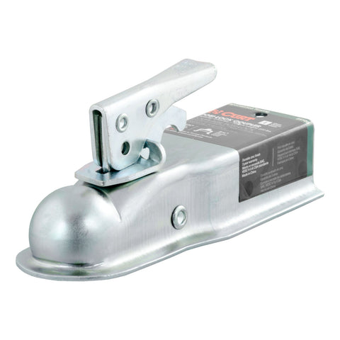 CURT 1-7/8in. Straight-Tongue Coupler with Posi-Lock (2-1/2in. Channel; 2;000 lbs; Zi