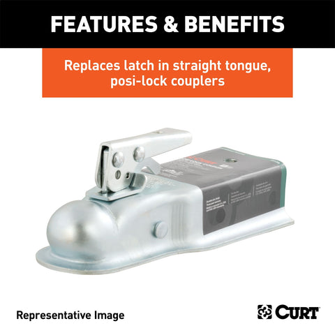 CURT CURT 25194 Posi-Lock Coupler Replacement Latch for 2-Inch Trailer Hitch Ball