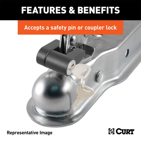 CURT CURT 25194 Posi-Lock Coupler Replacement Latch for 2-Inch Trailer Hitch Ball