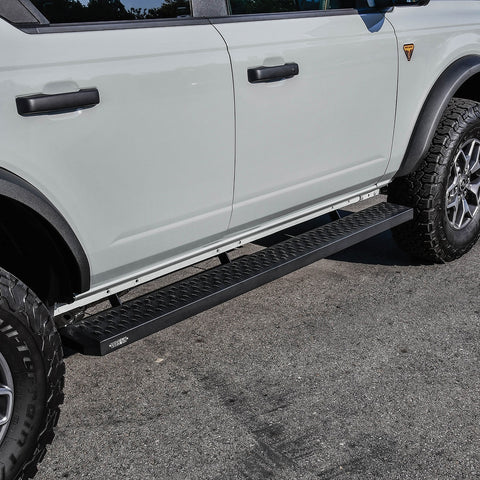 Westin Grate Steps Running Boards; Textured Black; 75 in.; Mount Kit Not Included;