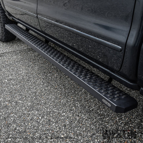 Westin Grate Steps Running Boards; Textured Black; 86 in.; Mount Kit Not Included;