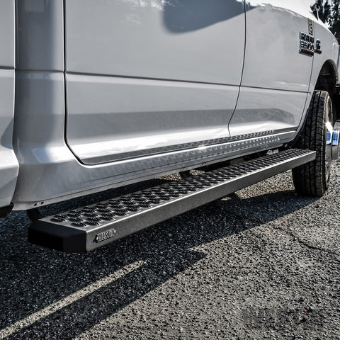 Westin Grate Steps Running Boards; Textured Black; 83 in.; Mount Kit Not Included;