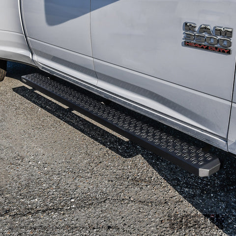Westin Grate Steps Running Boards; Textured Black; 83 in.; Mount Kit Not Included;