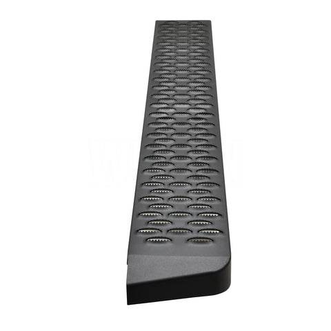 Westin Grate Steps Running Boards; Textured Black; Single 54 in. Passenger Sliding;