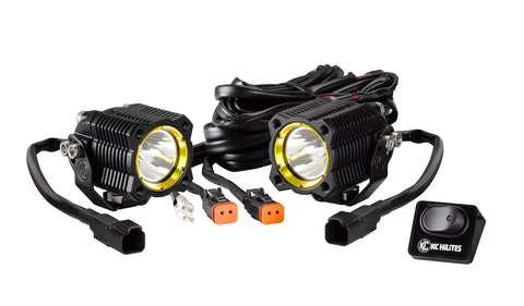 KC Hilites KC FLEXâ„¢ LED - Single - 2-Light System - 20W Spot Beam