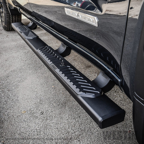 Westin R5 Nerf Step Bars; 5 in. Black; Incl. Hardware; No Drilling Required;