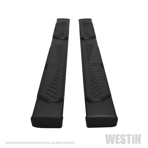 Westin R5 Nerf Step Bars; 5 in. Black Aluminum; Incl. Hardware; No Drilling Required;