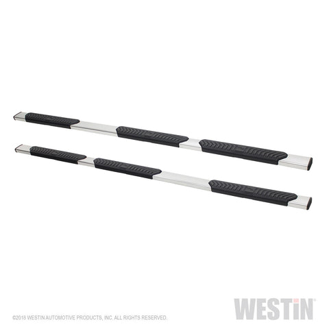 Westin R5 Modular Wheel to Wheel Nerf Step Bars; 5 in. Stainless Steel; Incl. Hardware;
