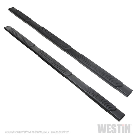 Westin R5 Modular Wheel to Wheel Nerf Step Bars; 5 in. Black; Incl. Hardware;