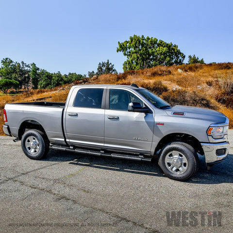 Westin R5 M-Series Wheel-to-Wheel Nerf Step Bars; Textured Black; Steel;
