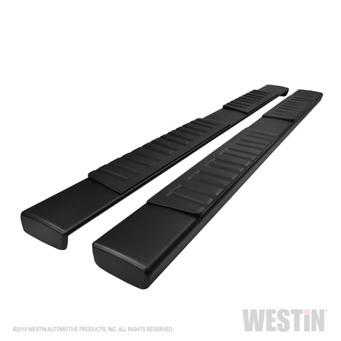Westin R7 Nerf Step Bars; Black; For Super Crew Cab;