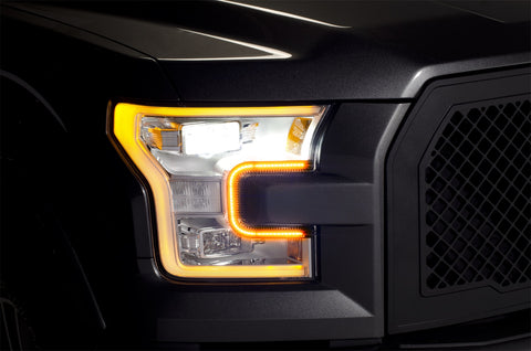 Putco LED Dayliner SwitchBack; Black Trim;