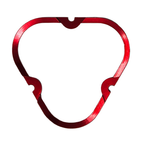 KC Hilites FLEX ERAâ„¢ 3 - 1-Bezel Ring - ED Coated - Red