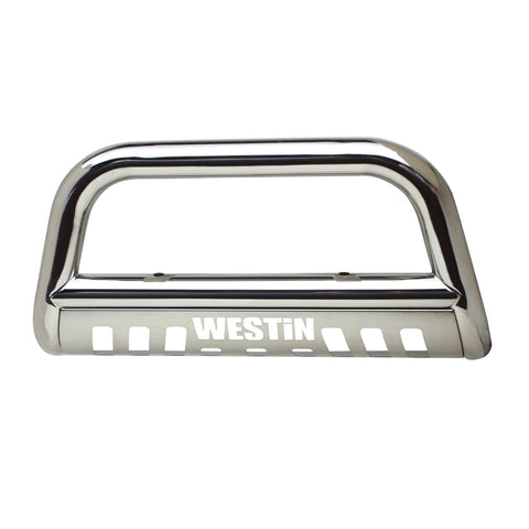Westin E-Series Bull Bar; 3 in. Dia.; Polished Stainless Steel;