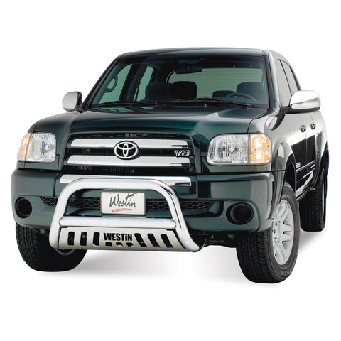 Westin E-Series Bull Bar; 3 in. Dia.; Polished Stainless Steel;