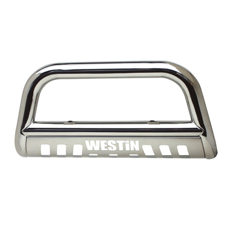 Westin E-Series Bull Bar; 3 in. Dia.; Polished Stainless Steel;