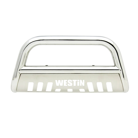 Westin E-Series Bull Bar; 3 in. Dia.; Polished Stainless Steel;