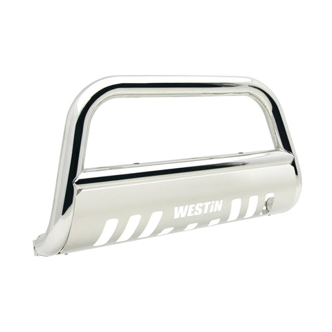 Westin E-Series Bull Bar; 3 in. Dia.; Polished Stainless Steel;