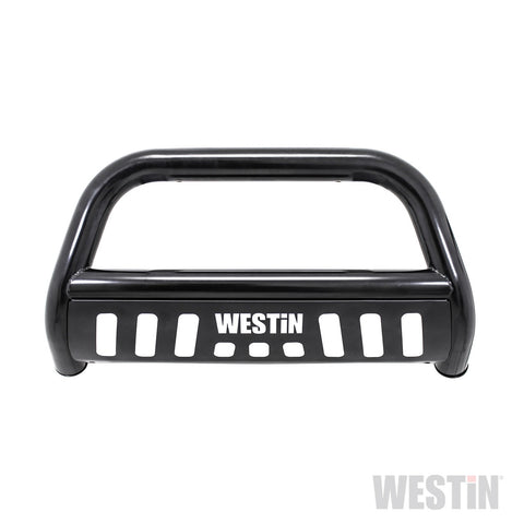 Westin E-Series Bull Bar; 3 in. Dia.; Black Powder Coated Steel;