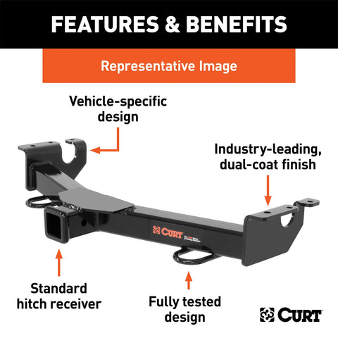 CURT CURT 31083 2-Inch Front Receiver Hitch; Select Ford F-150; Expedition