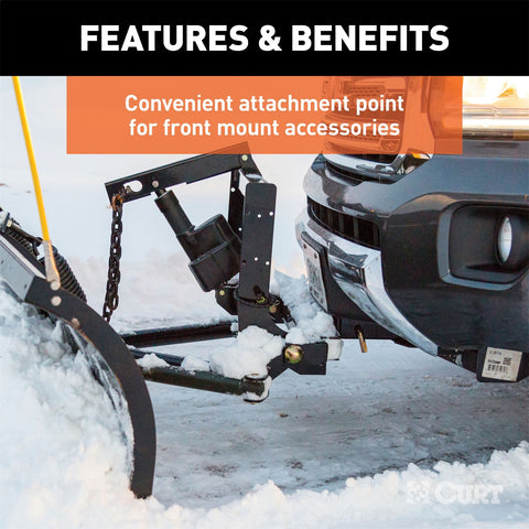 CURT CURT 31090 2-Inch Front Receiver Hitch; Select Ram 1500