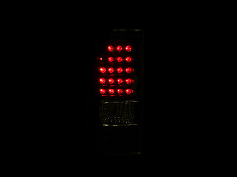 Anzo USA Tail Light Assembly; LED; Clear Lens; Black Housing; Pair;