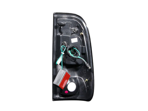 ANZO USA Tail Light Assembly; LED; Clear Lens; Black Housing; Pair;