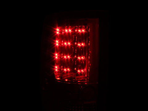ANZO USA Tail Light Assembly; LED; Clear Lens; Black Housing; Pair;