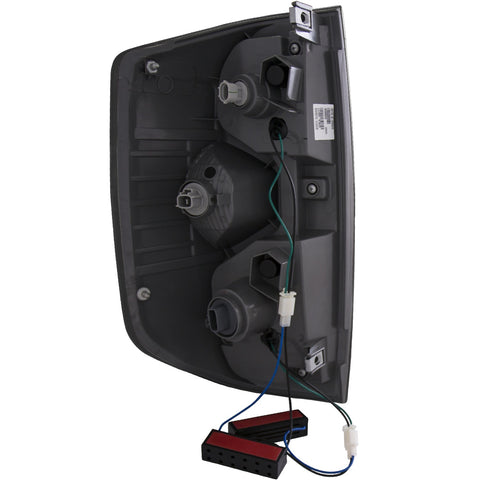Anzo USA Tail Light Assembly; LED; Clear Lens; Black Housing; Pair;