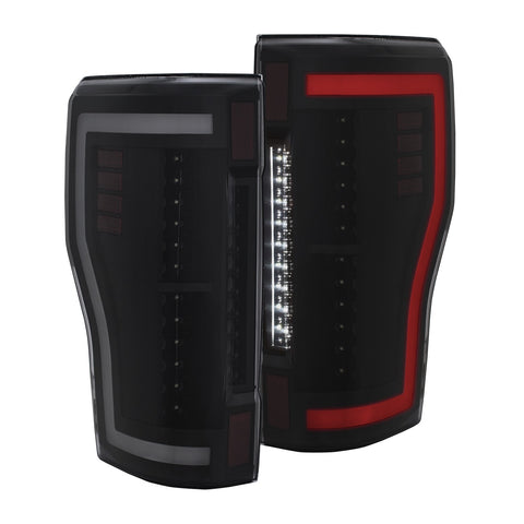 Anzo USA Tail Light Assembly; LED; Smoke Lens; Pair;
