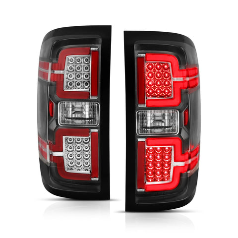 ANZO USA LED Taillights Black w/ Sequential