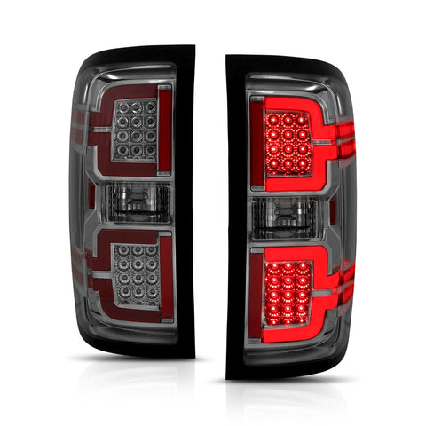 Anzo USA Tail Light Assembly; LED; Smoke Lens; Pair;