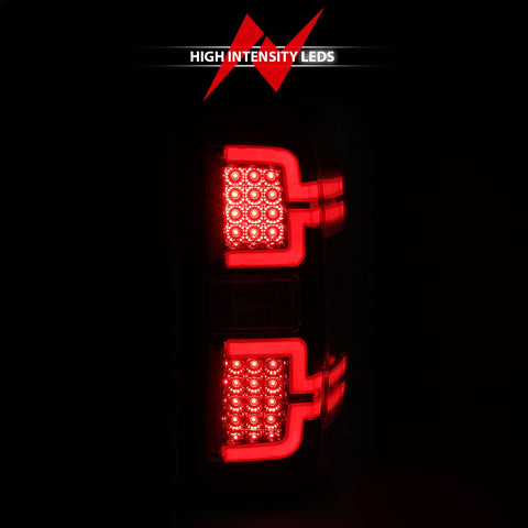 Anzo USA Tail Light Assembly; LED; Smoke Lens; Pair;
