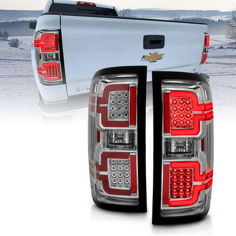 ANZO USA LED Taillights Chrome w/ Sequential