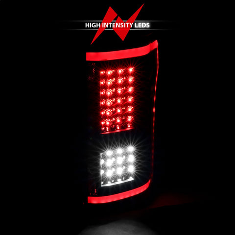 ANZO USA LED Taillights Black w/ Sequential