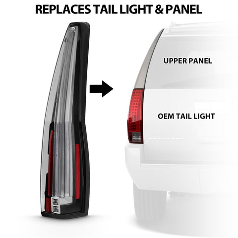 ANZO USA LED Taillights Red/Clear